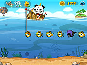 Флеш игра онлайн Рыбалка Panda / Fishing Panda